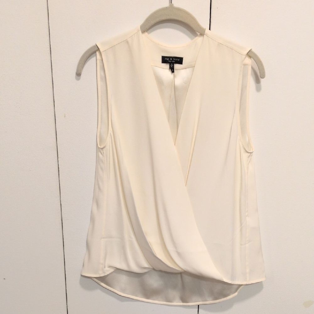 Rag And Bone Silk Wrap Top